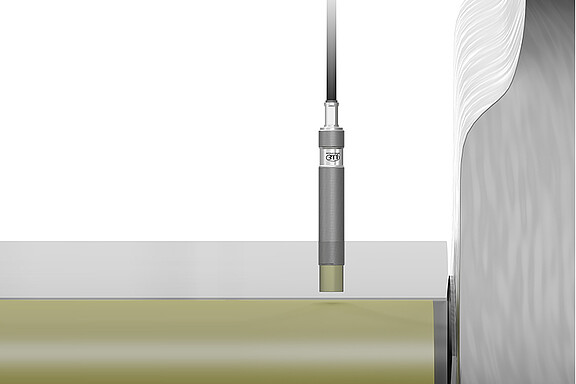 Oil gap measurement in shafts