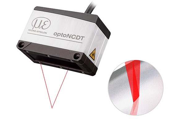 유광 금속체 측정을 위한 컴팩트한 레이저변위센서 - optoNCDT 1900LL
