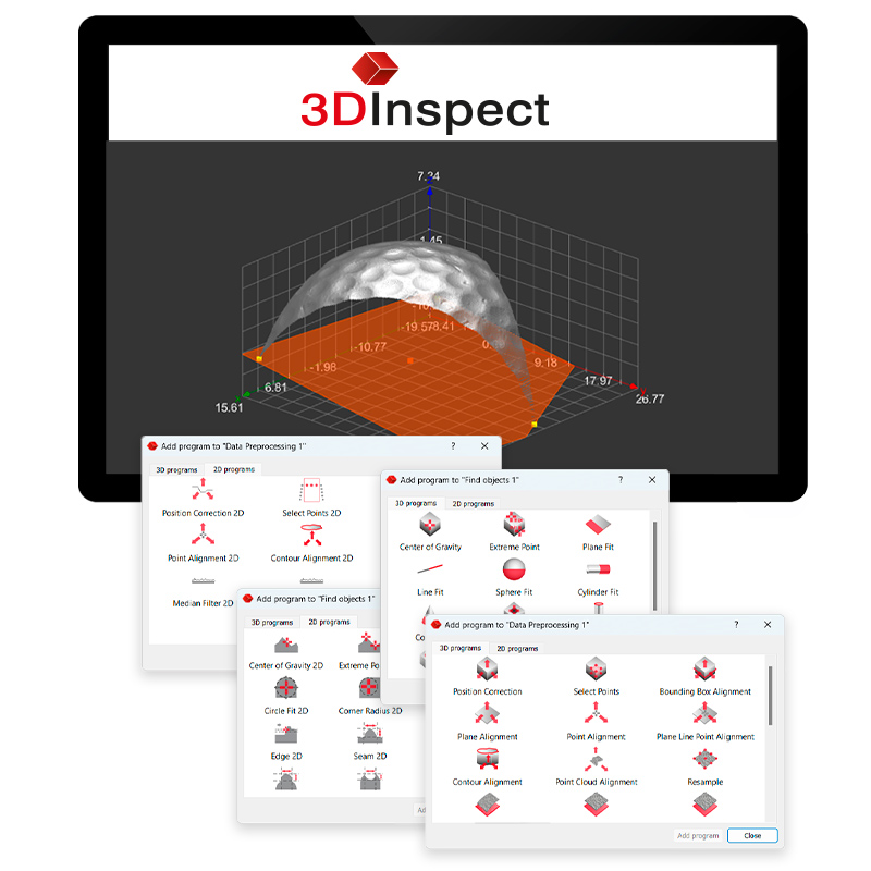 3DInspect 소프트웨어 3D 센서