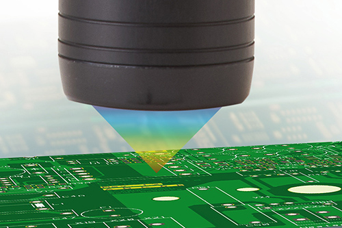 Thickness measurement of varnish on PCBs 