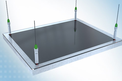 White light interferometer for mask positioning in lithography